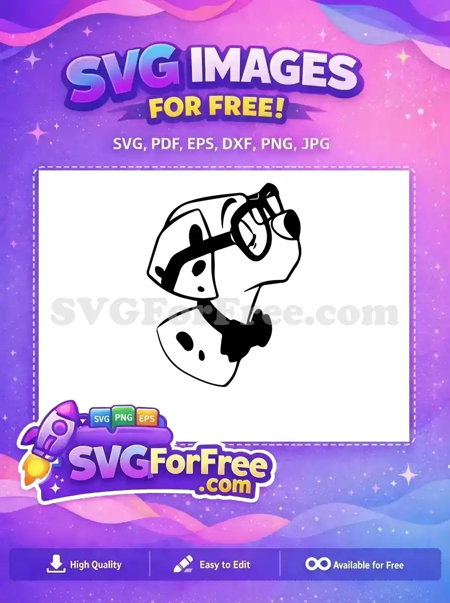 Free Dalmatian Glasses Free Bowtie 101 Dalmatians Movie Free SVG