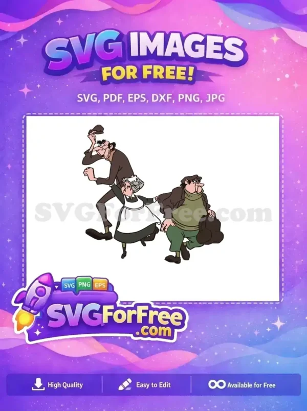 Free Sneaky Horace Jasper Free Determined Nanny 101 Dalmatians Free SVG