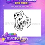 Free Happy Face Free Collar Detail Dalmatians 101 Free SVG - Instant Download
