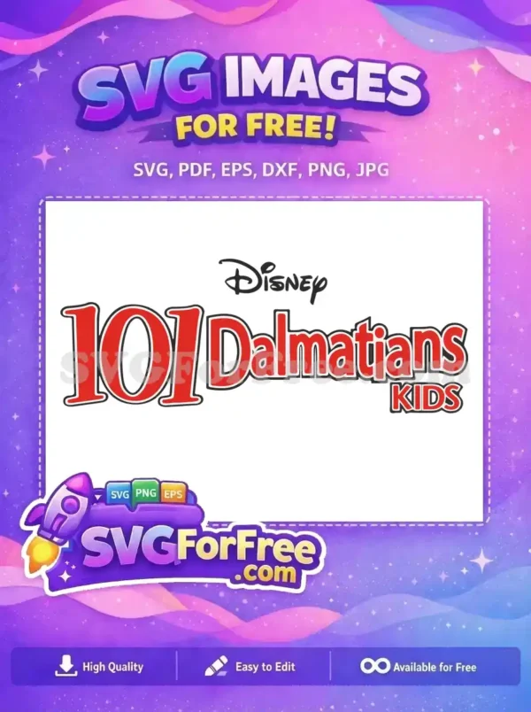 Free Red 101 Free Dalmatians Kids Movie Free SVG