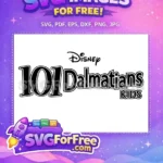 Free Disney Font Free 101 Dalmatians Kids Movie Free SVG - Instant Download