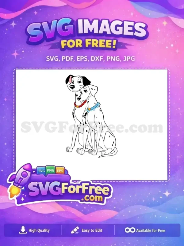 Free Pongo Perdita Affectionate Free Collars 101 Dalmatians Free SVG Free Pongo Perdita Affectionate Free Collars 101 Dalmatians Free SVG