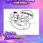 Free Sick Puppy Free Thermometer Beret 101 Dalmatians Disney Free SVG - Instant Download