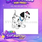 Free Puppy Angry Eyes Free Blue Collar 101 Dalmatians Free SVG - Instant Download