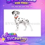 Free Cute Spotted Free Collar Dalmatians 101 Disney Free SVG - Instant Download