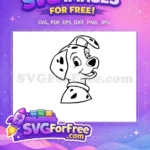 Free Happy Free Spotted Dalmatians 101 Disney Free SVG 3 - Instant Download