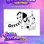 Free Grumpy Puppy Free Spotted 101 Dalmatians Disney Free SVG - Instant Download