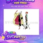 Free Yellow Coat Cruella Free Worried Man Dalmatians 101 Disney Free SVG - Instant Download