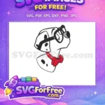 Free Dalmatian Glasses Free Red Bowtie 101 Dalmatians Free SVG - Instant Download