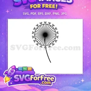 Free Black Dandelion Head Free Seed Silhouette Nature Free SVG Free Black Dandelion Head Free Seed Silhouette Nature Free SVG