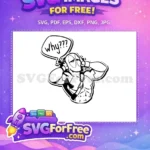 Free Frustrated Deadpool Free Why Bubble Outline Deadpool Free SVG - Instant Download
