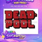Free Red Black Outline Bold Free Stylized Comic Font Deadpool Free SVG - Instant Download