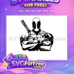 Free Crossed Arms Free Katana Deadpool Movie Free SVG - Instant Download