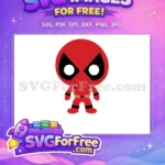 Free Red Mask Free Cartoon Style Deadpool Movie Free SVG - Instant Download