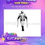 Free Masked Swordsman Free Black White Deadpool Free SVG - Instant Download
