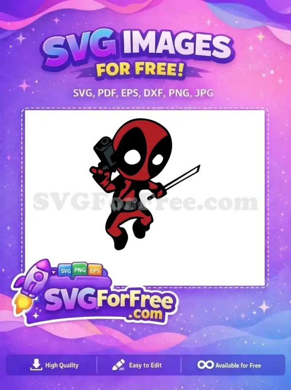 Free Cartoon Deadpool Holding Gun Free Sword Wielding Movie Free SVG Free Cartoon Deadpool Holding Gun Free Sword Wielding Movie Free SVG