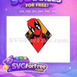 Free Red Suit Free Swords Wielding Deadpool Free SVG - Instant Download