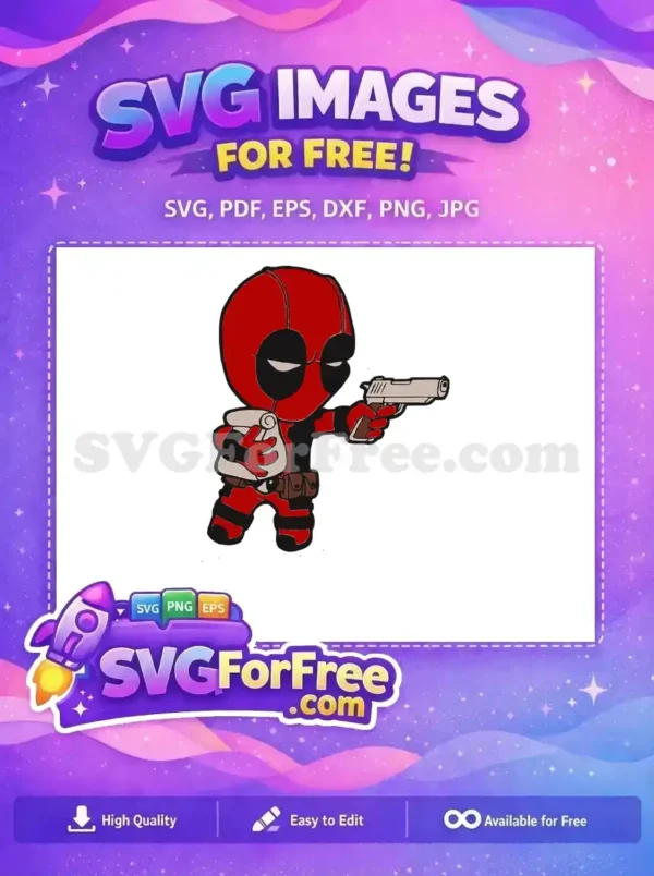 Free Chibi Deadpool Scroll Free Red Black Gun Deadpool Cartoon Free SVG Free Chibi Deadpool Scroll Free Red Black Gun Deadpool Cartoon Free SVG