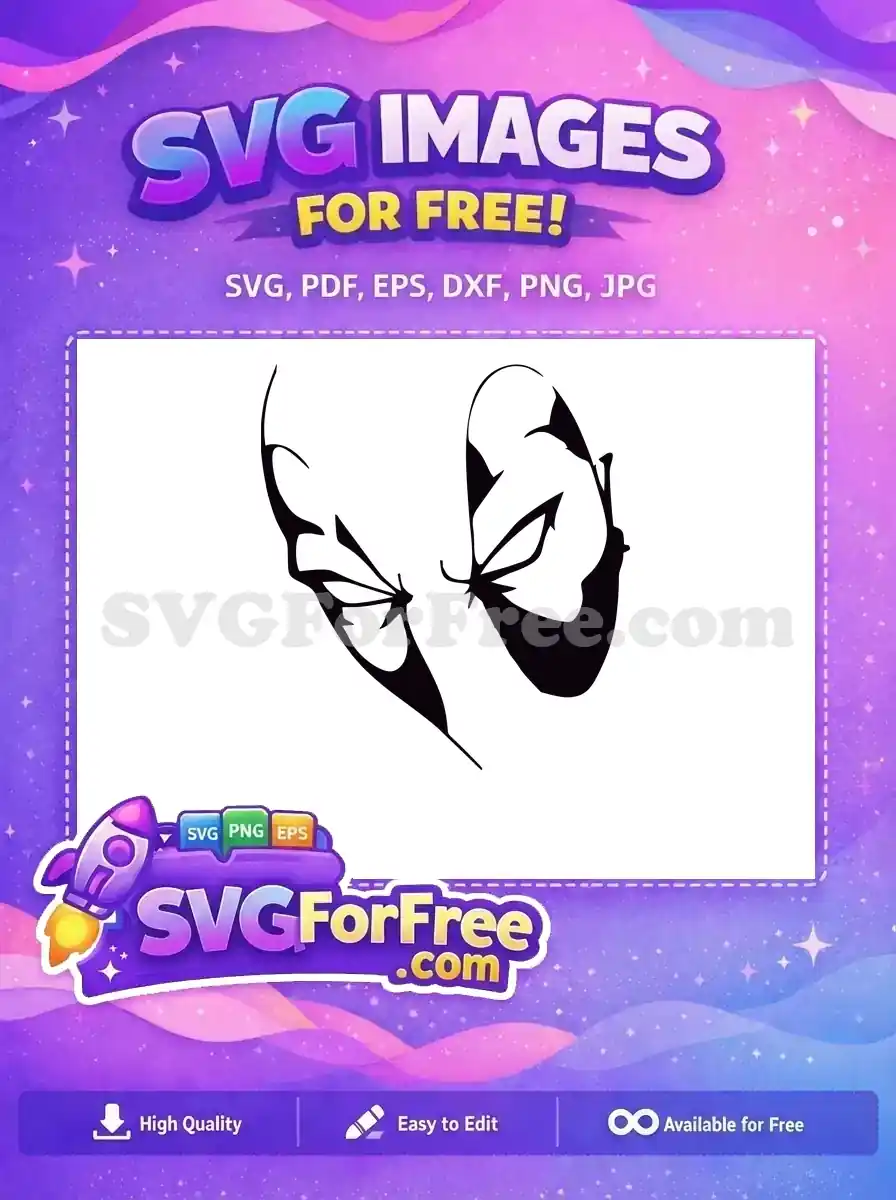 Free Black Mask Free Cartoon Eyes Deadpool Free SVG
