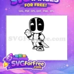 Free Waving Hand Free Tactical Knife Deadpool Movie Free SVG - Instant Download