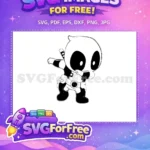 Free Dabbing Deadpool Free Cartoon Style Deadpool Movie Free SVG - Instant Download