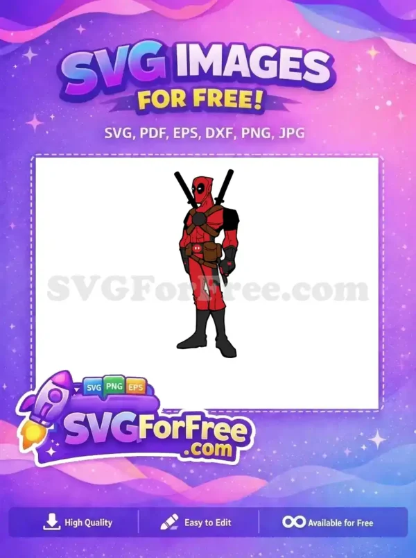Free Pointing Gesture Free Red Suit Deadpool Movie Free SVG