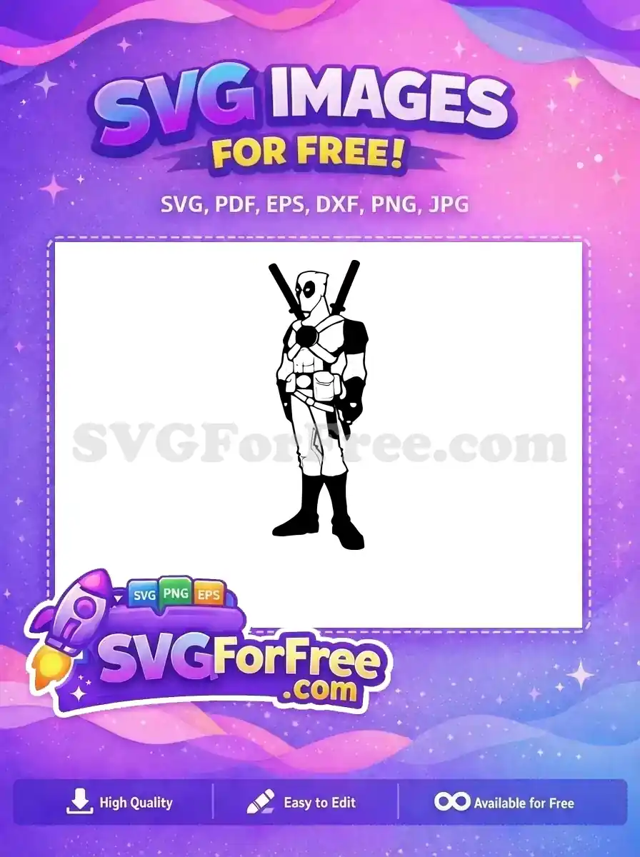 Free Swords Back Free Tactical Gear Deadpool Free SVG