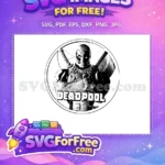 Free Masked Deadpool Katanas Cross Free Distressed Cartoon Deadpool Free SVG - Instant Download