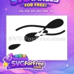Free Swirling Black Shapes Free Interlocking Abstract Design Decorative Elements Free SVG - Instant Download