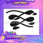 Free Interwoven Curves Free Minimalist Black Decorative Free SVG - Instant Download