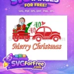 Free Santa in Car Free Christmas Tree Merry Christmas Free SVG - Instant Download