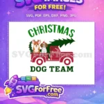 Free Corgi Reindeer Free Beagle Santa Christmas Dog Team Free SVG - Instant Download