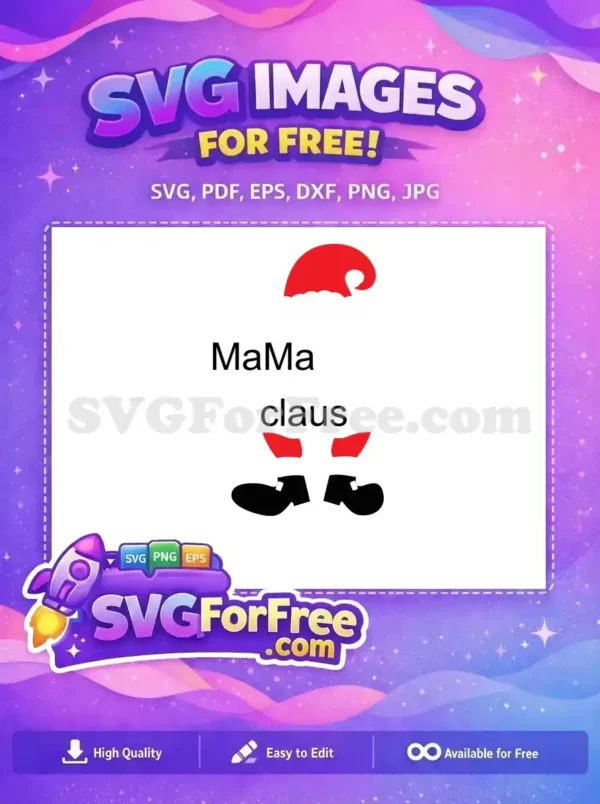 Free Santa Hat Free Red Boots Christmas Free SVG