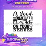 Free Funny Quote Free Dental Elements Dentist Humor Free SVG - Instant Download