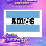 Free Argentina Flag Free Adios Diego Maradona Free SVG - Instant Download