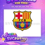 Free Catalan Shield Free FCB Ball Diego Maradona Free SVG - Instant Download