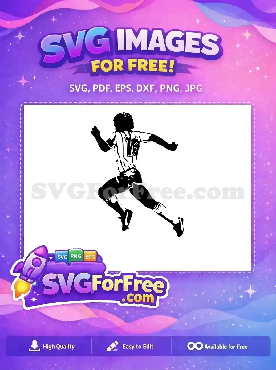Free Soccer Legend Free Argentina Icon Diego Maradona Free SVG