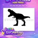 Free ferocious roaring Free mighty T-Rex Jurassic Adventure Free SVG - Instant Download