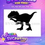 Free Roaring T-Rex Free Green Prehistoric Jurassic Adventure Free SVG - Instant Download