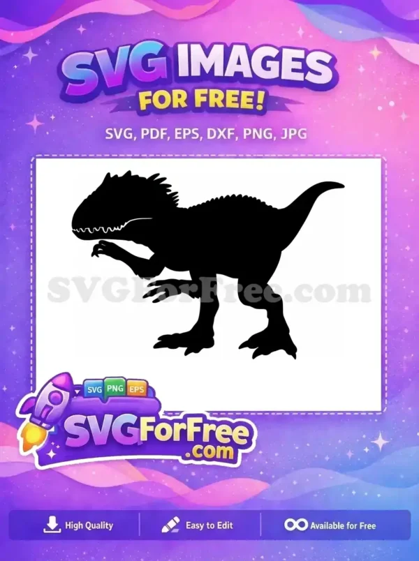 Free Roaring T-Rex Free Green Prehistoric Jurassic Adventure Free SVG