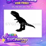 Free Happy Roaring Free Green Scales Dinosaur Free SVG - Instant Download