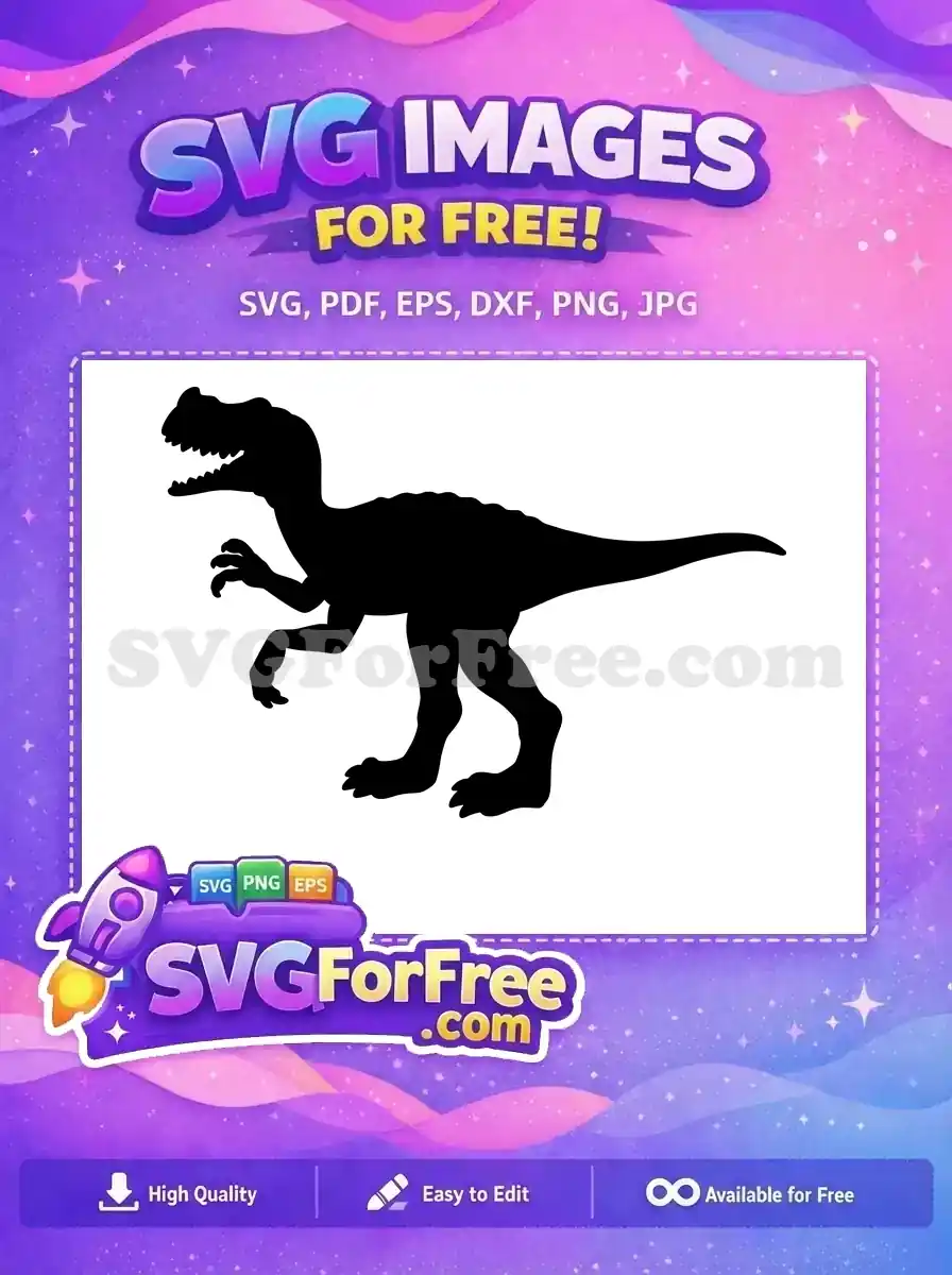 Free Roaring T-Rex Free Ferocious Dinosaur Jurassic Park Free SVG