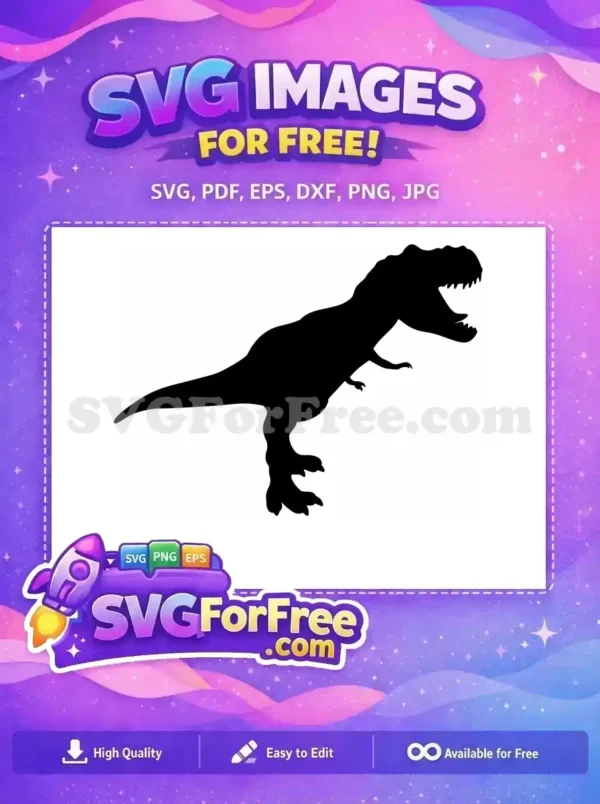 Free Green T-Rex Free Angry Roaring Jurassic World Free SVG