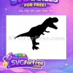 Free Mighty Green T-Rex Free Cute Baby Dinosaur Free SVG - Instant Download
