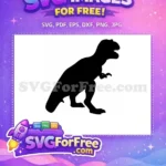 Free Mighty Tyrannosaurus Free Ferocious Roar Prehistoric Adventure Free SVG - Instant Download