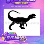 Free T-Rex Roaring Free Cute Cartoon Prehistoric Adventure Free SVG - Instant Download