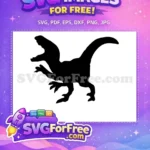 Free Attacking Raptor Free Detailed Silhouette Jurassic Era Free SVG - Instant Download