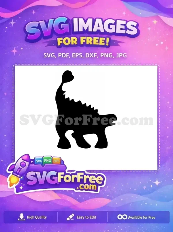 Free Roaring Dinosaur Free Black Silhouette Jurassic Park Free SVG