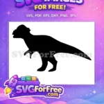 Free Black Dinosaur Silhouette Free Pachycephalosaurus Outline Jurassic Park Free SVG - Instant Download