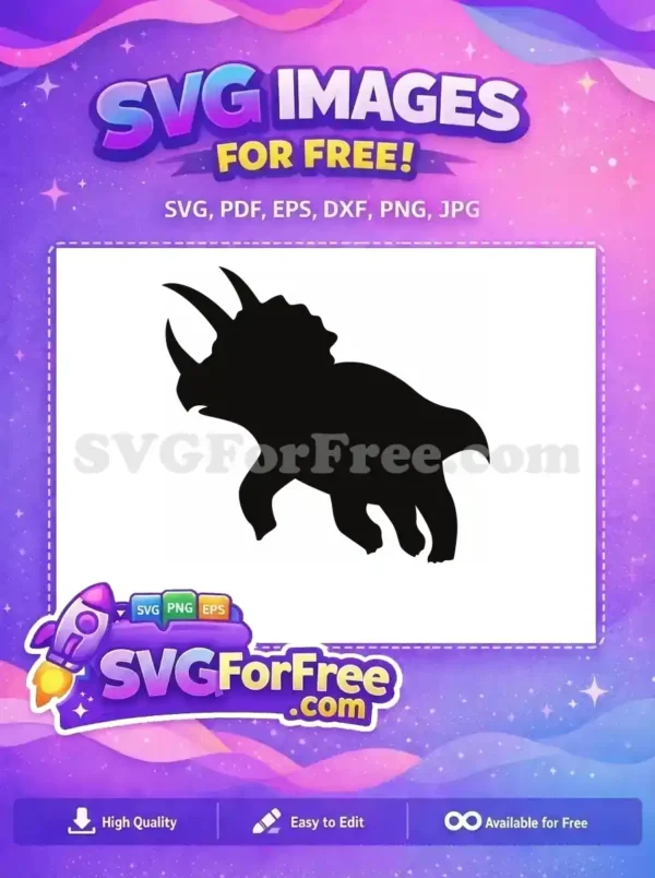 Free Majestic Three-Horned Free Strong Protective Frill Prehistoric Dinosaur Free SVG Free Majestic Three-Horned Free Strong Protective Frill Prehistoric Dinosaur Free SVG